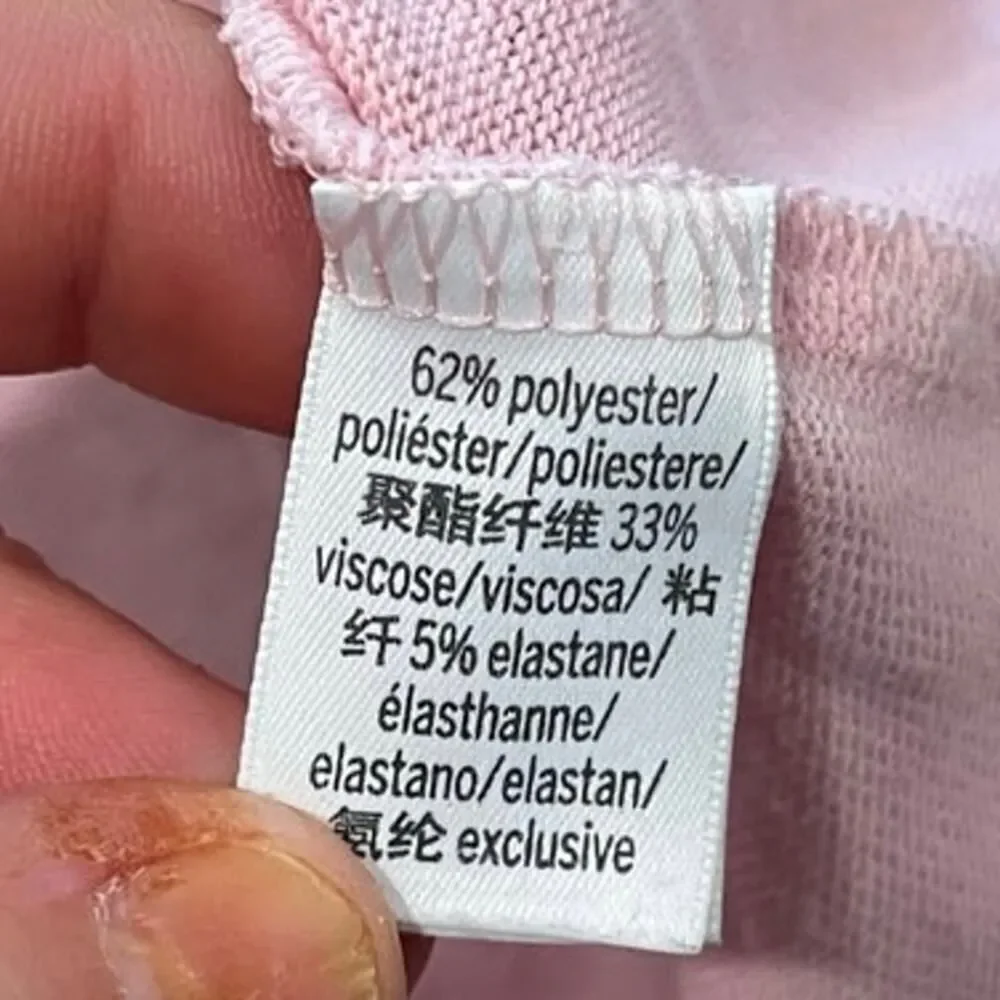 Victoria's Secret Pajama Top Button-Up Long Sleeve Chest Pocket Pink Size XS